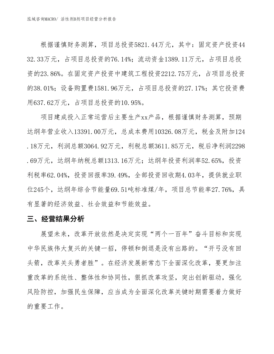 活性剂B剂项目经营分析报告_第3页