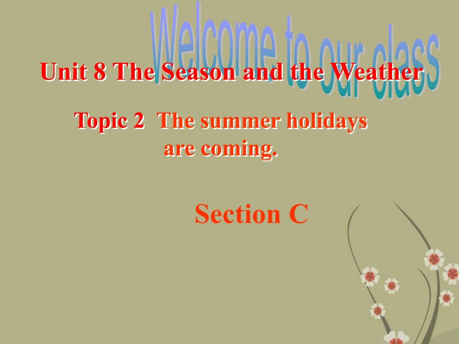 Unit 8 Topic 2 The summer holidays are coming.Section C课件 (仁爱版七年级下).ppt_第1页