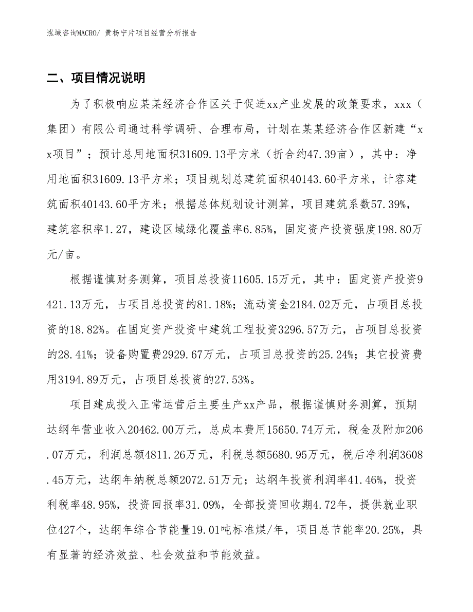 黄杨宁片项目经营分析报告_第3页
