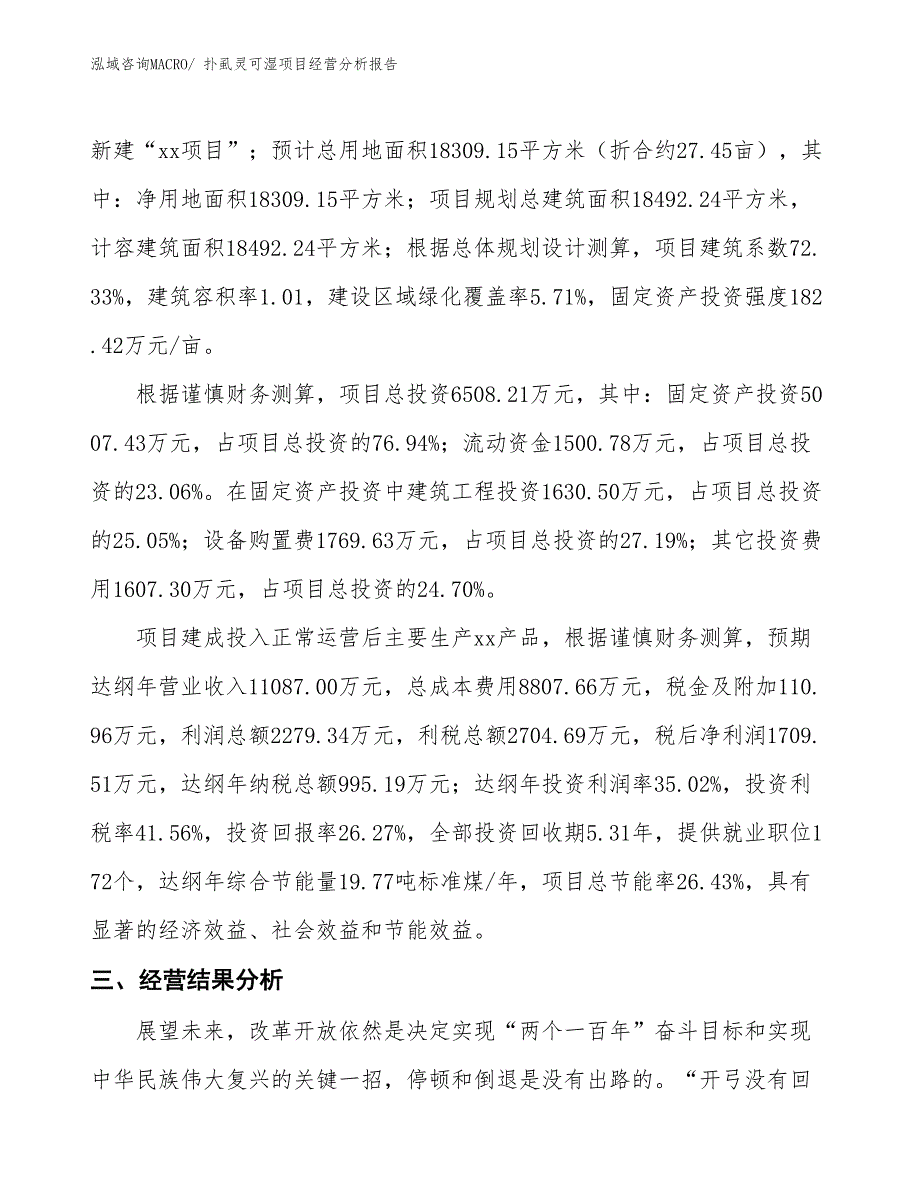 扑虱灵可湿项目经营分析报告_第4页