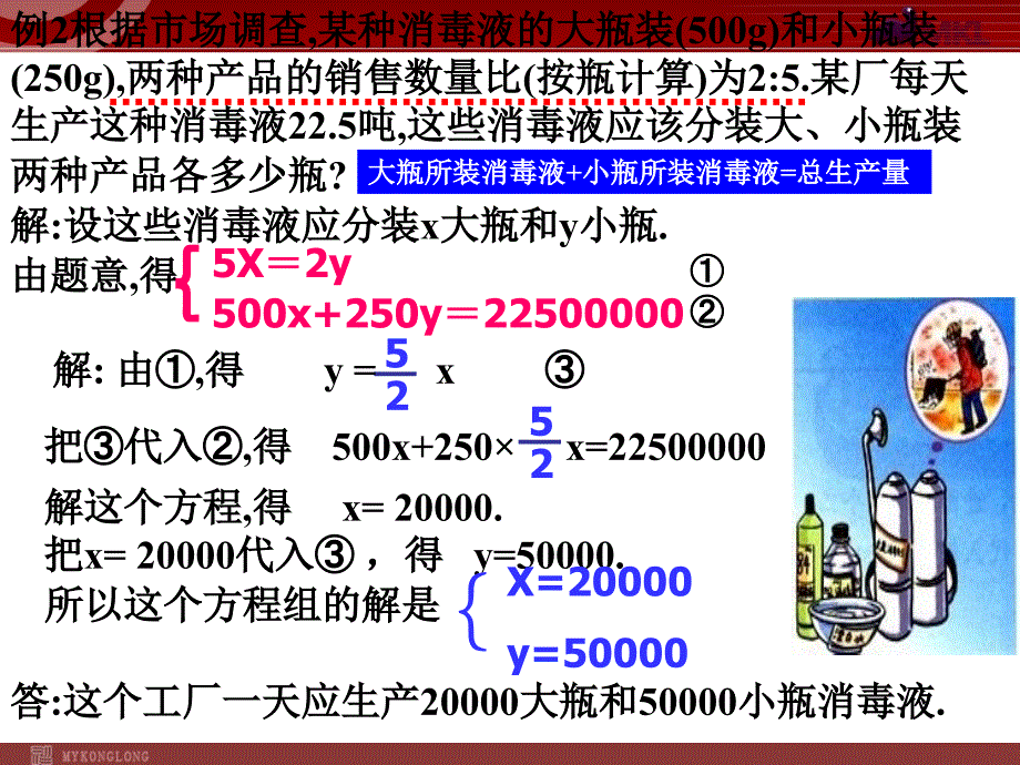 数学-人教版7年级下册8.2  代入消元法解方程（2）_第4页