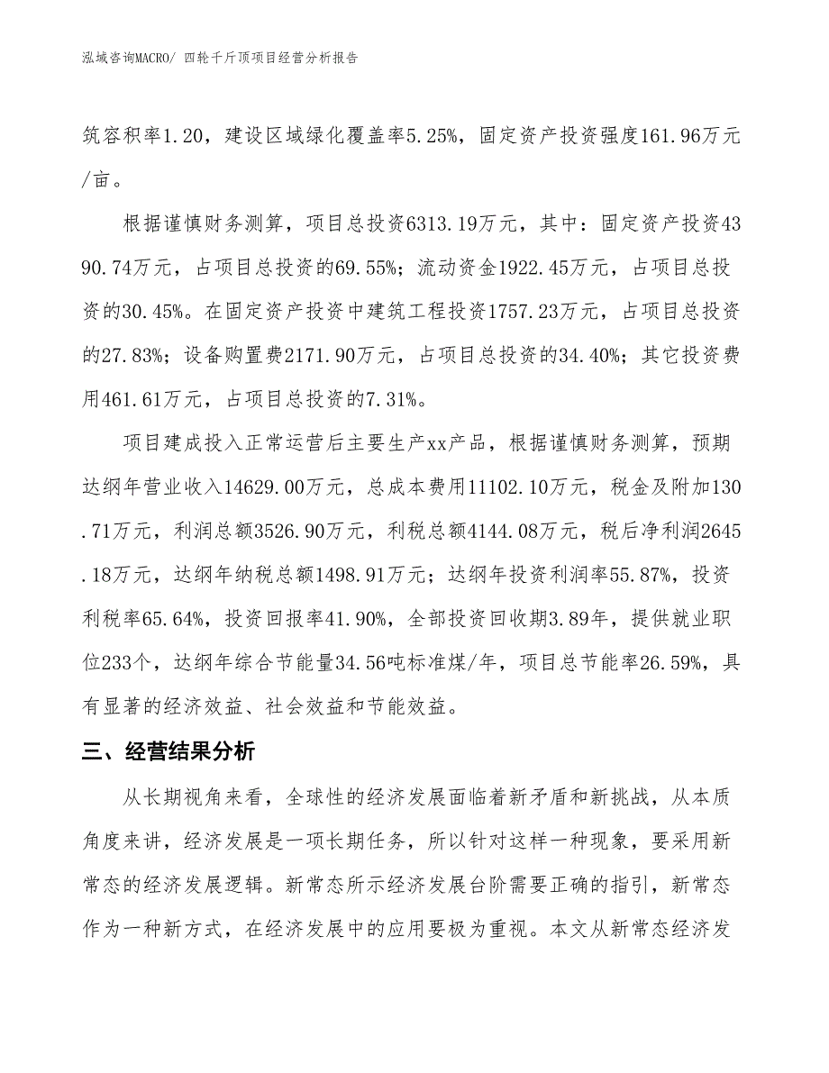 四轮千斤顶项目经营分析报告_第3页