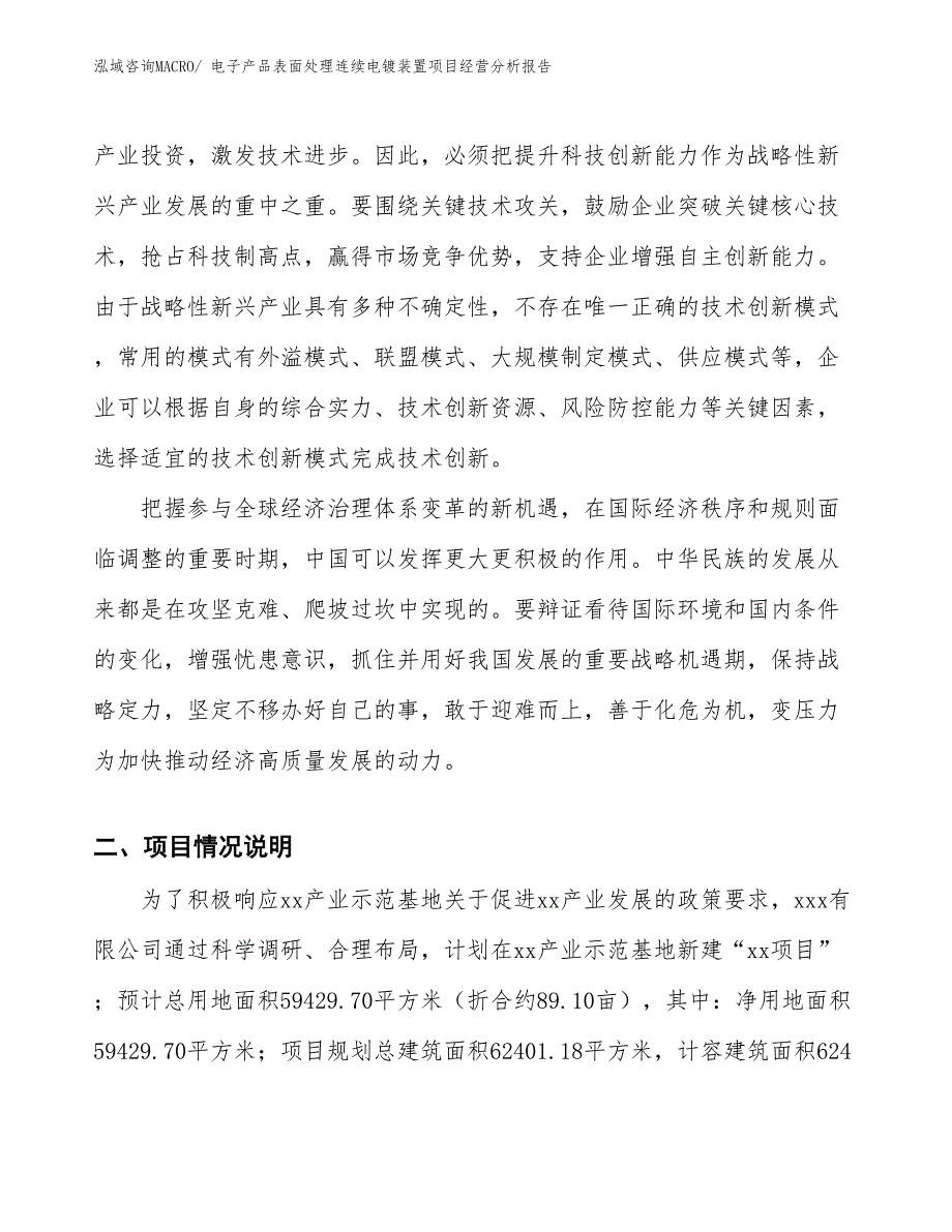 电子产品表面处理连续电镀装置项目经营分析报告_第2页