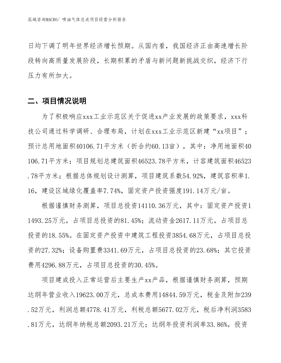 喷油气体总成项目经营分析报告_第3页