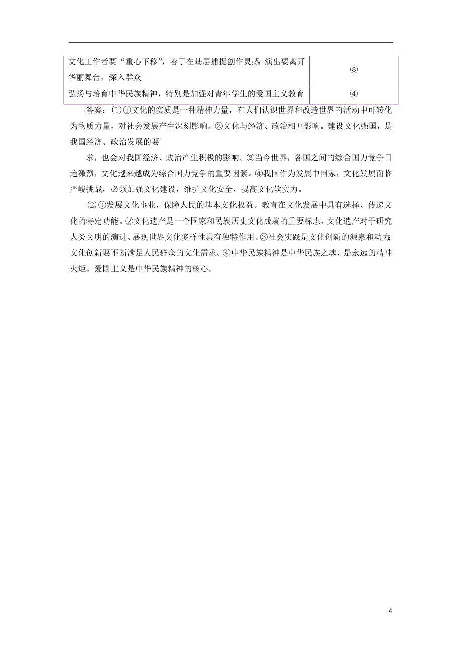 2017-2018学年高中政治第八课走进文化生活第一框色彩斑斓的文化生活课时作业新人教版必修_第4页