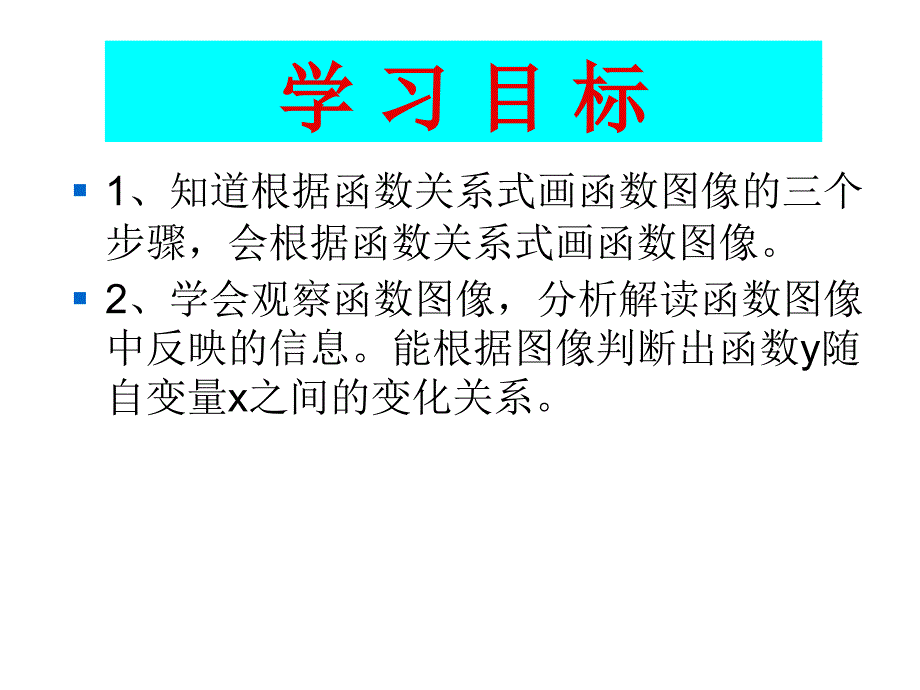 人教版八年级下册  19.1.2函数的图像 课件(共17张)_第2页