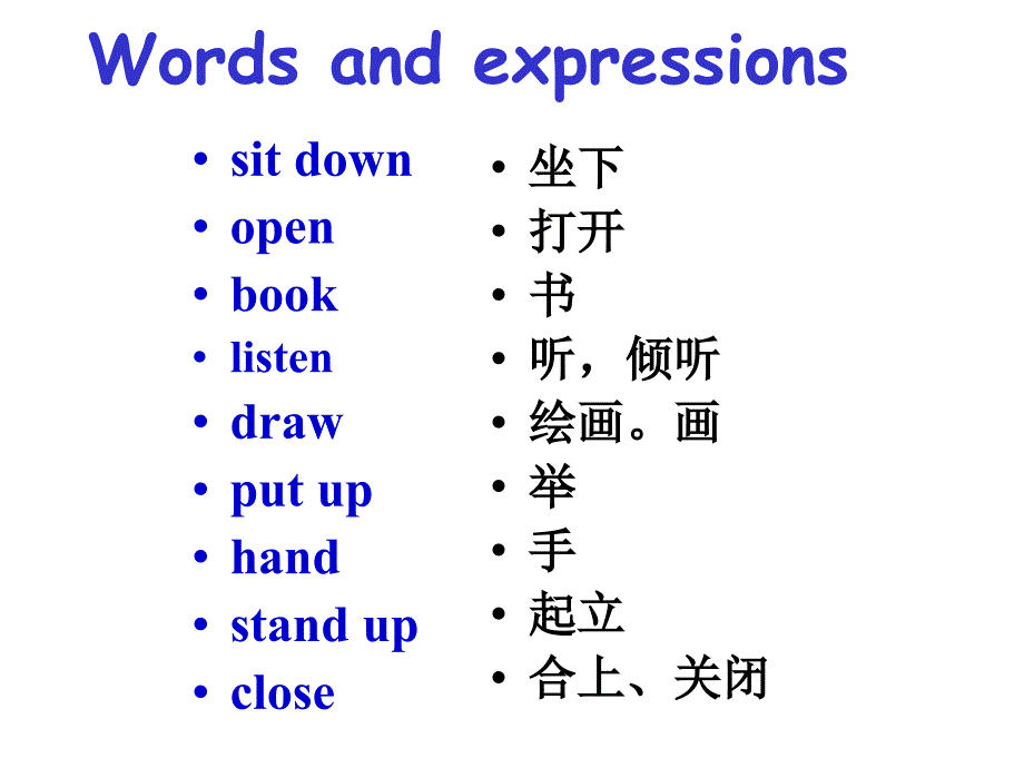 Module 2 My English lesson Unit 1 Open your book 课件 (外研版七年级上).ppt_第3页