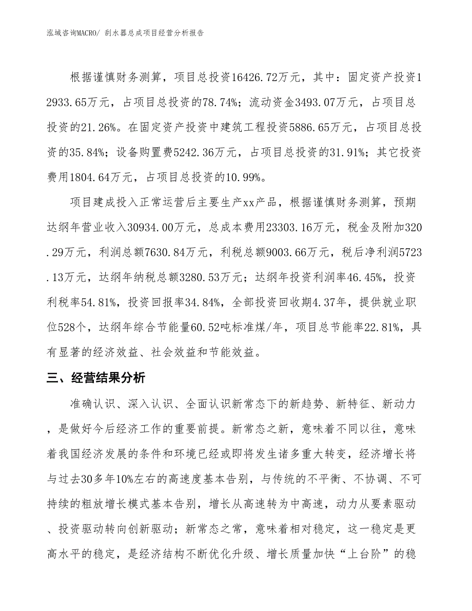 刮水器总成项目经营分析报告_第3页