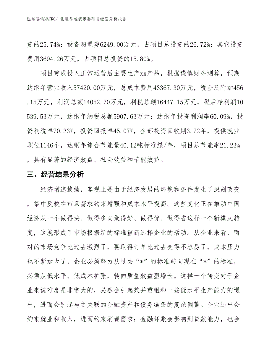 化装品包装容器项目经营分析报告_第4页