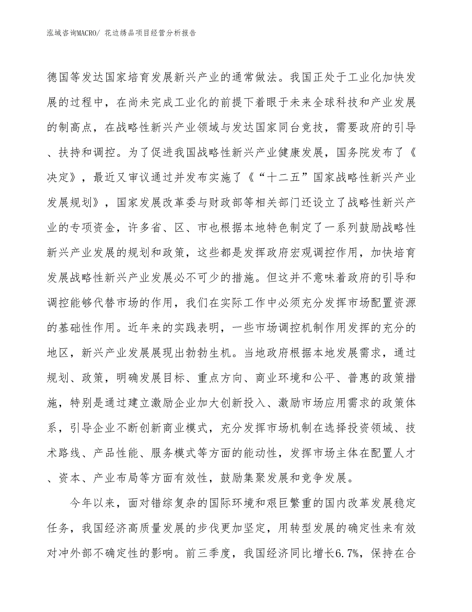 花边绣品项目经营分析报告_第2页