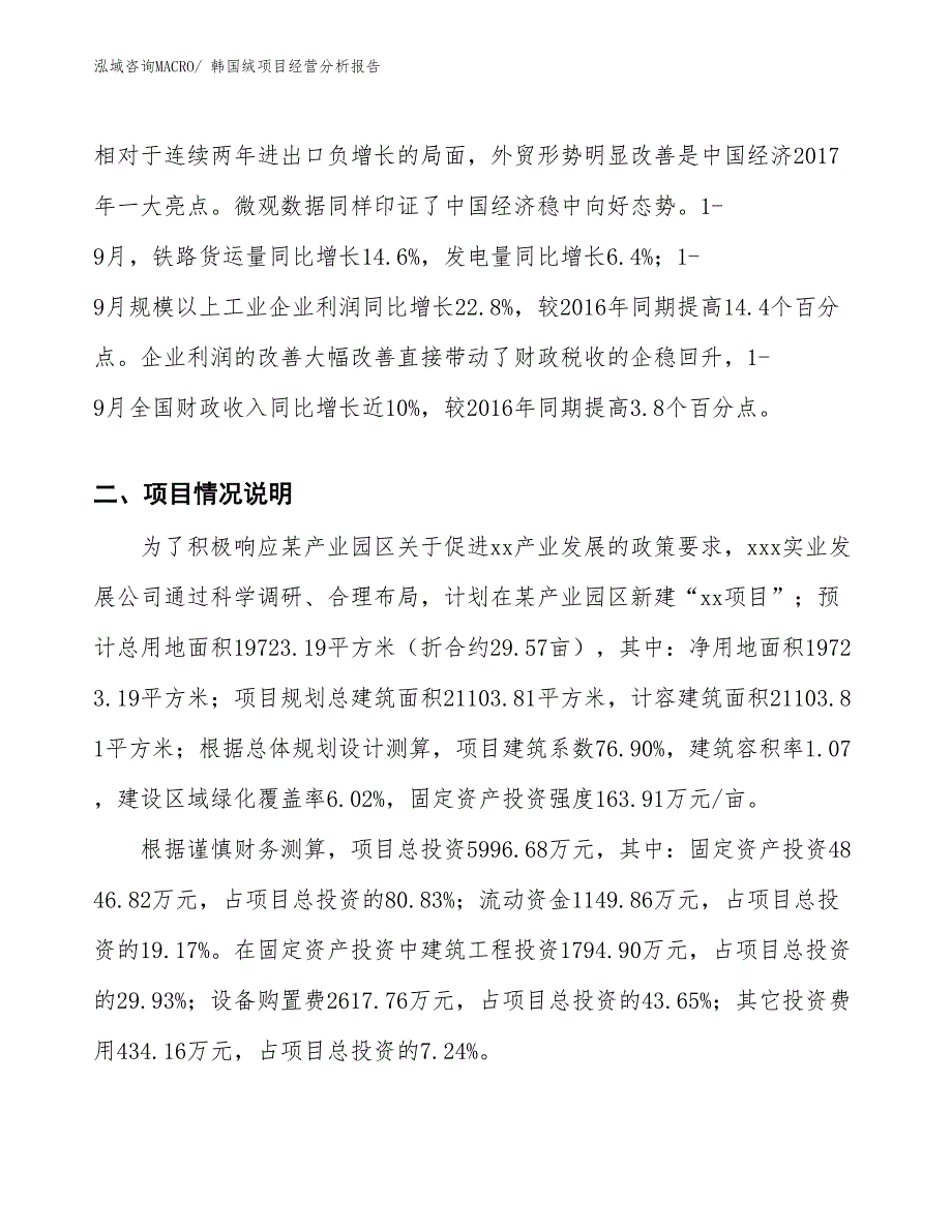 韩国绒项目经营分析报告_第4页