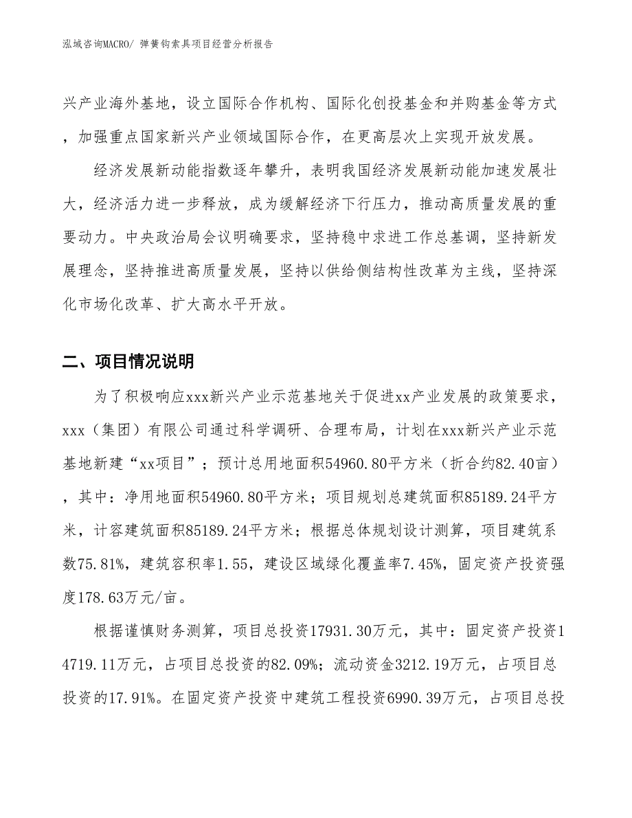 弹簧钩索具项目经营分析报告_第2页