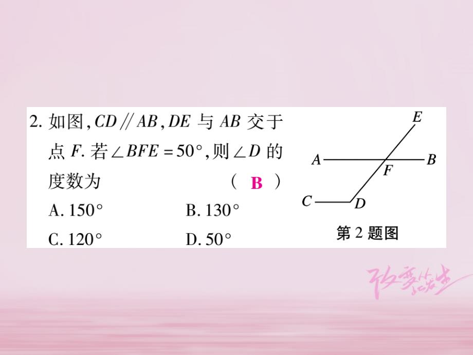 2018-2019学年七年级数学下册阶段测评二习题课件(新版)新人教版_第3页