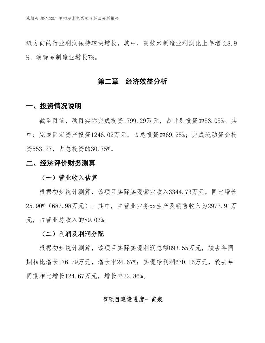 单相潜水电泵项目经营分析报告_第5页