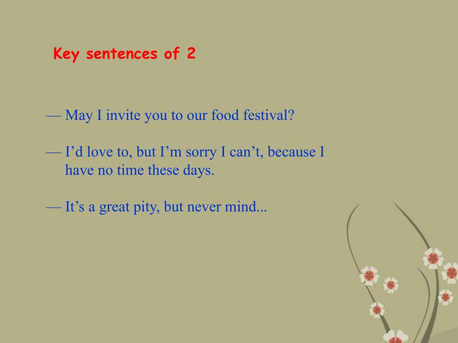 Unit 7 Topic 1 May I invite you to our food festival？Section B课件( 仁爱版八年级下).ppt_第4页