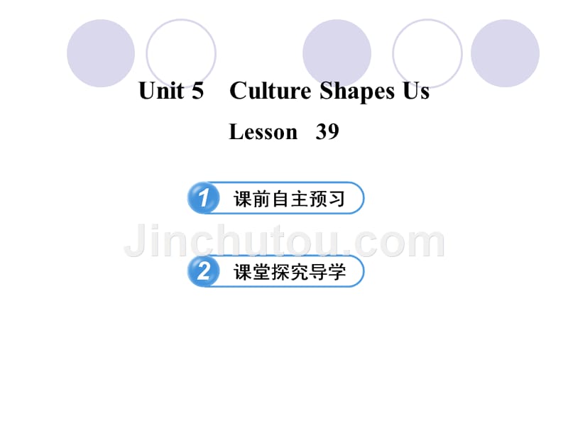 九年级英语下册 Unit 5 Culture Shapes Us Lesson 39课件 冀教版.ppt_第1页