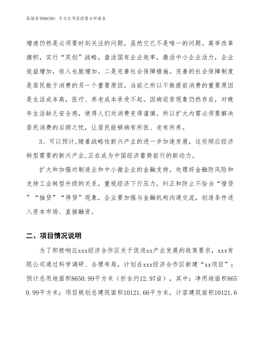 手勾衣项目经营分析报告_第2页