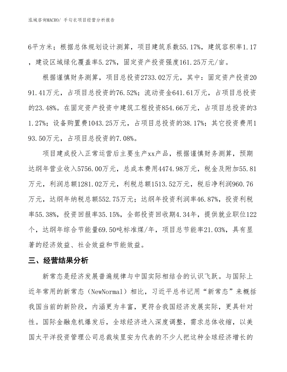 手勾衣项目经营分析报告_第3页