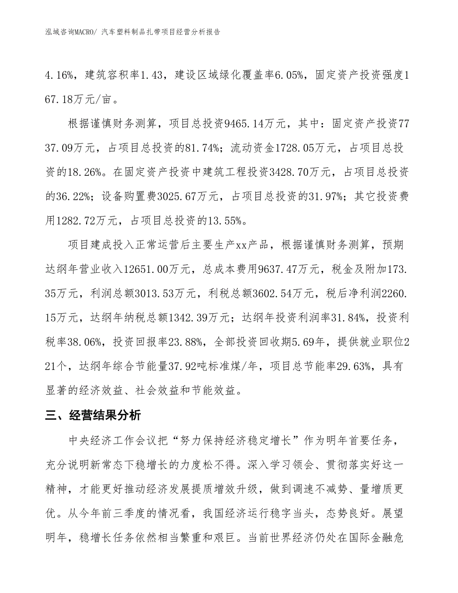 汽车塑料制品扎带项目经营分析报告_第3页