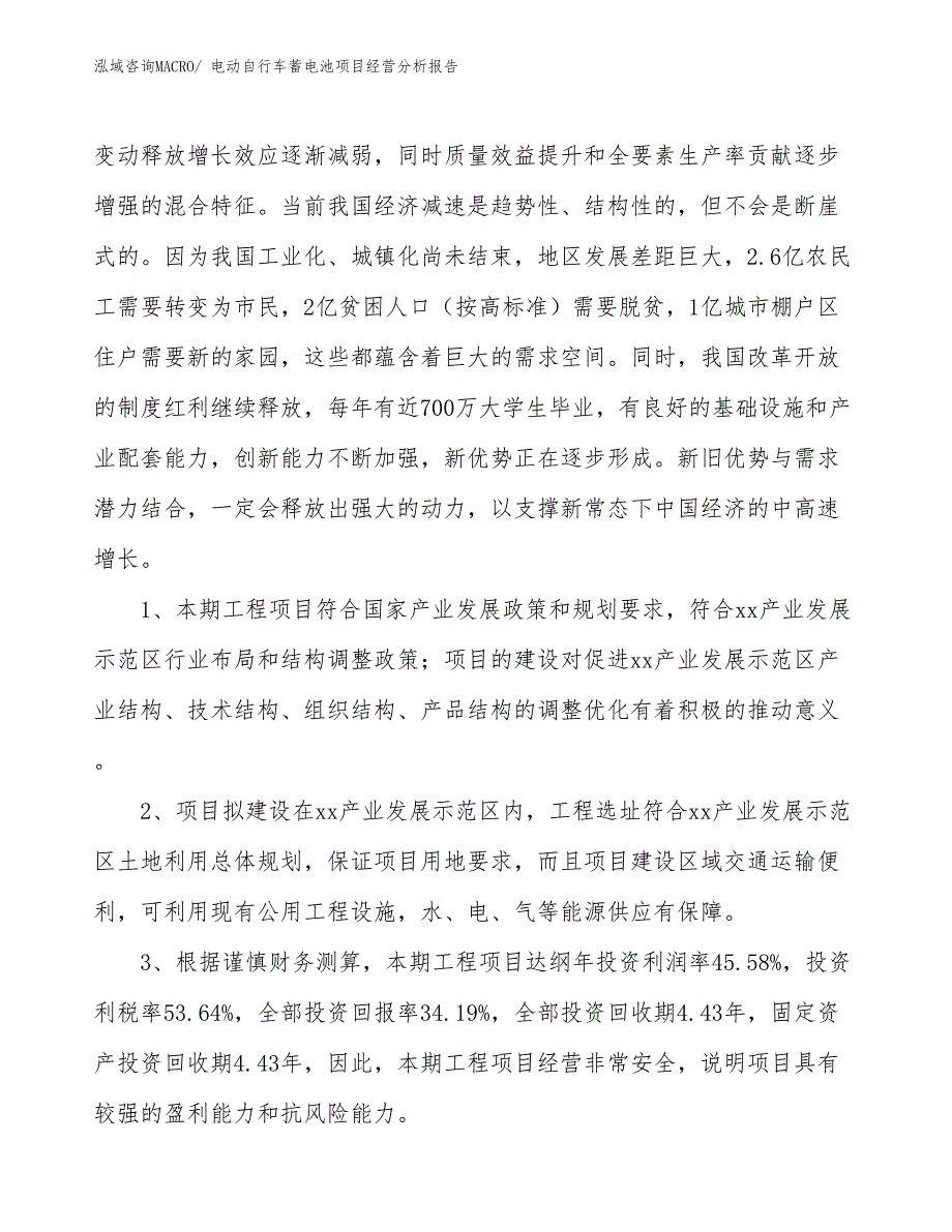 电动自行车蓄电池项目经营分析报告_第4页