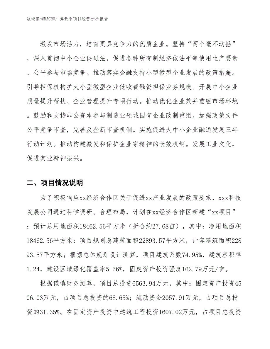 弹簧条项目经营分析报告_第2页