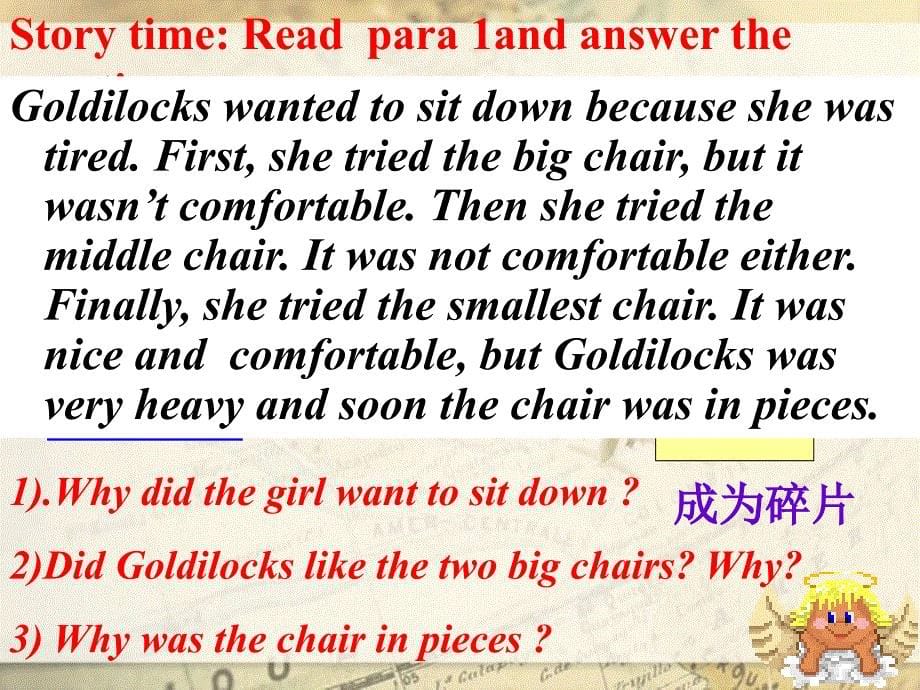 Module 8 Unit 2 Goldilocks hurried out of the house 课件2（外研版七年级下）.ppt_第5页