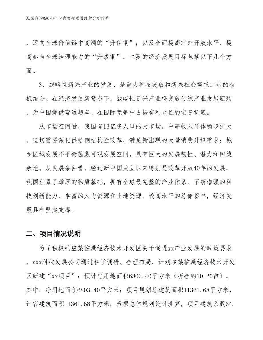 大盘白带项目经营分析报告_第2页