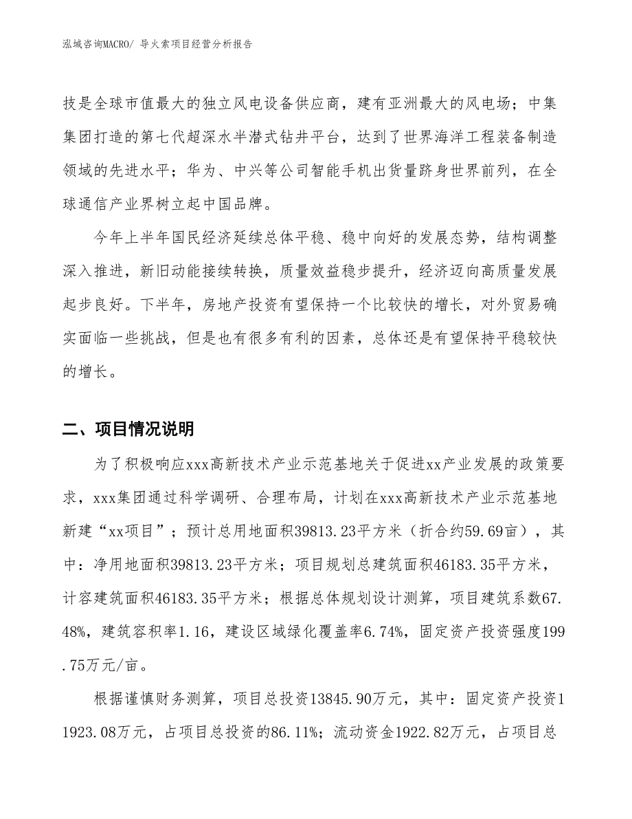 导火索项目经营分析报告_第2页