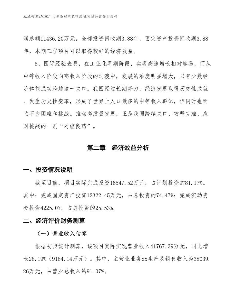 大型数码彩色喷绘机项目经营分析报告_第5页