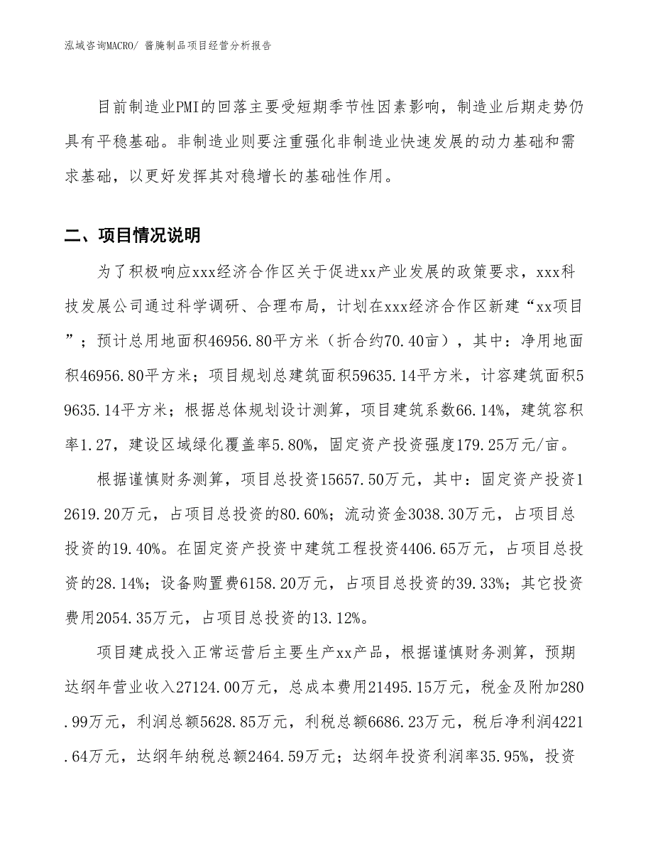 酱腌制品项目经营分析报告_第3页