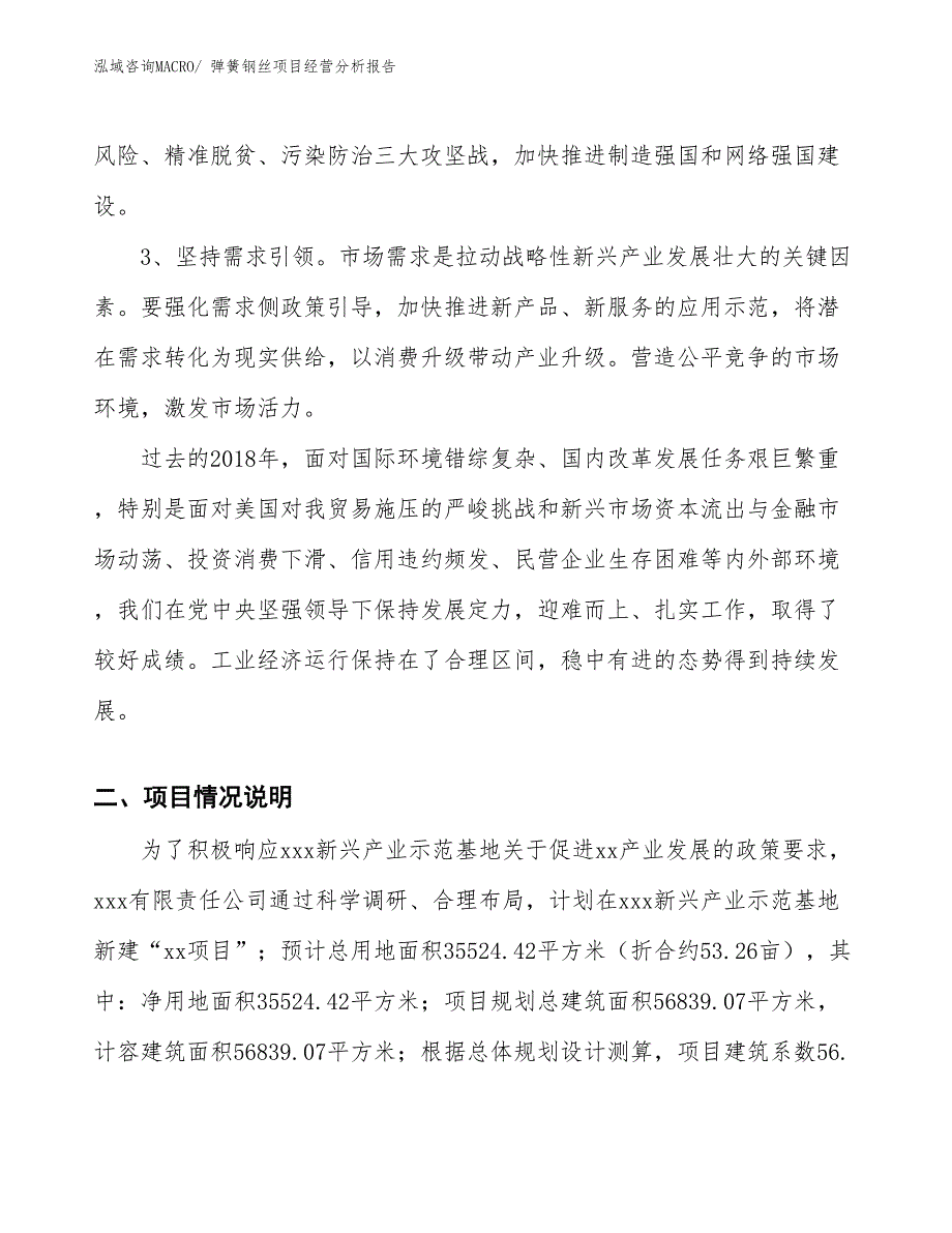 弹簧钢丝项目经营分析报告_第2页