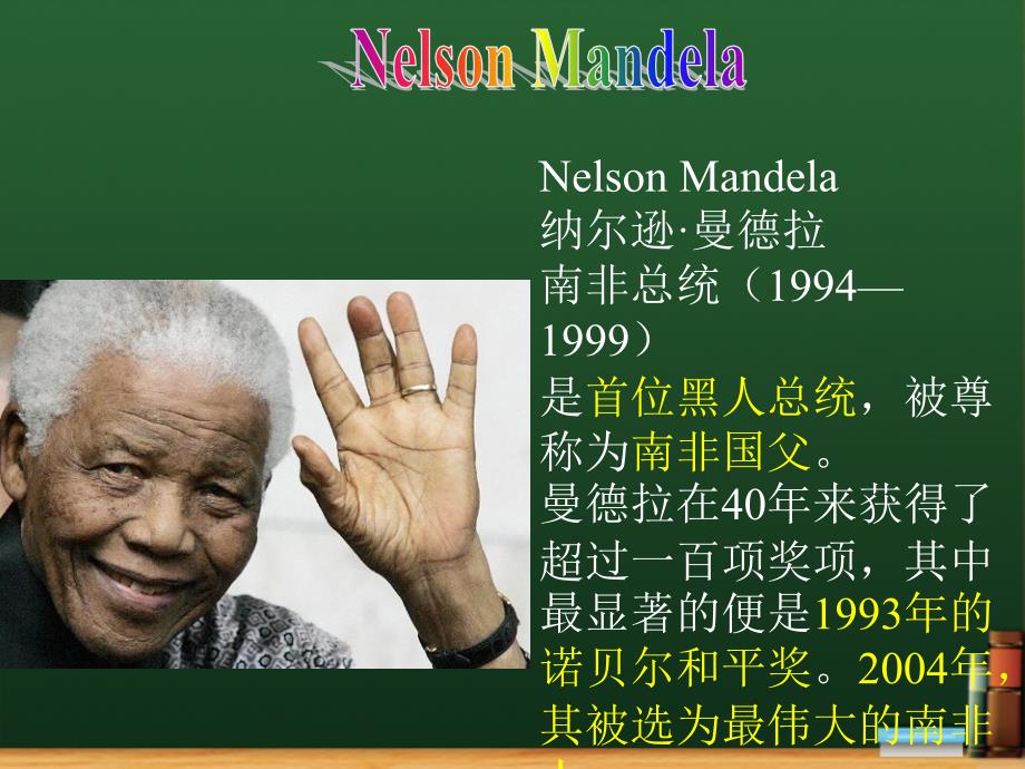 Module 7 Unit 3 Language in use Nelson Mandela 课件（外研版七年级下）.ppt_第1页