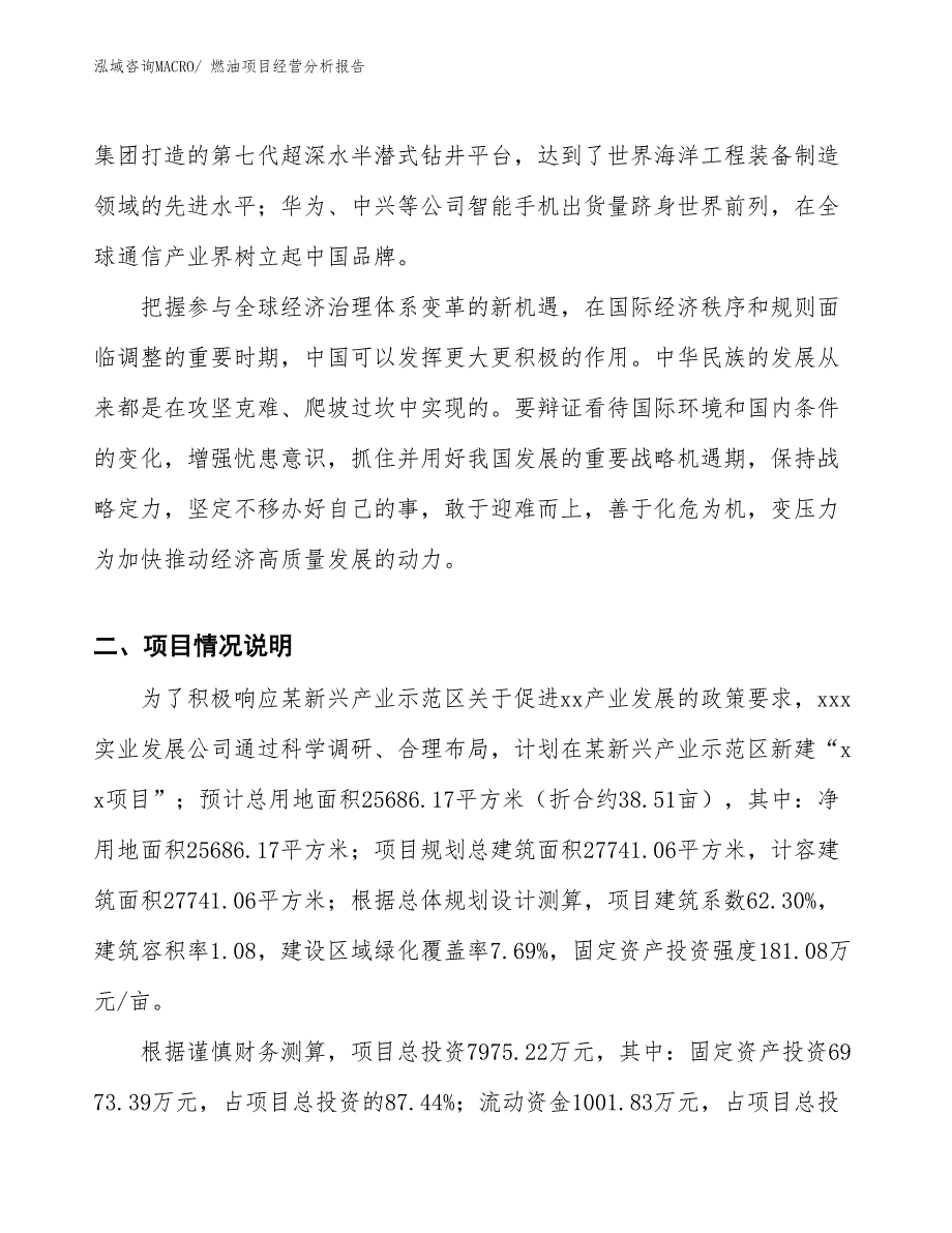 燃油项目经营分析报告_第2页