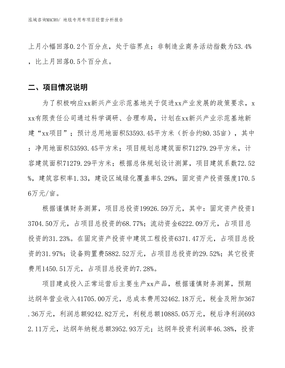 地毯专用布项目经营分析报告_第3页