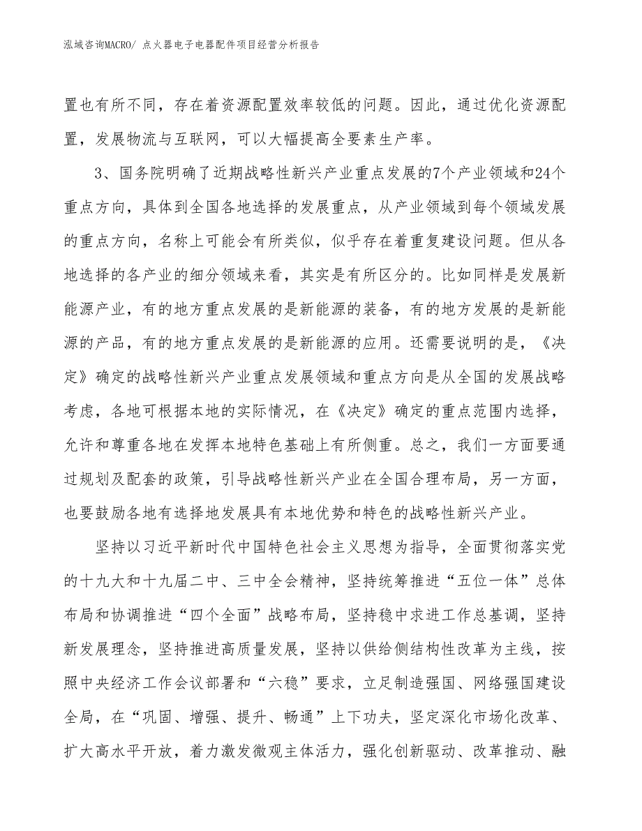 点火器电子电器配件项目经营分析报告_第2页