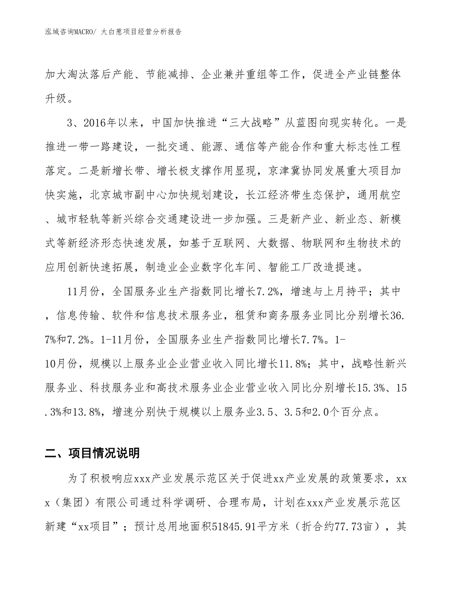 大白葱项目经营分析报告_第2页