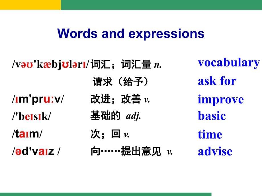 Module 1 How to learn English Unit 2 课件 外研版八年级上.ppt_第5页