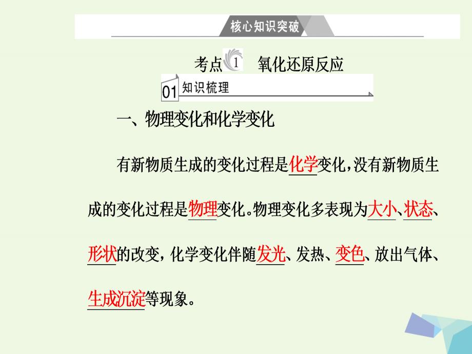 2018-2019年高三化学第二章专题五氧化还原反应考点1氧化还原反应课件_第4页