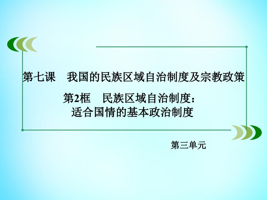 2018-2019学年高中政治 第三单元 第7课 第2框 民族区域自治制度 适合国情的基本政治制度课件 新人教版必修2_第3页