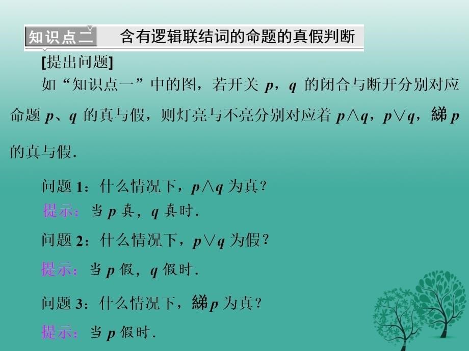 2018-2019学年高中数学 1.3 简单的逻辑联结词课件 新人教a版选修1-1_第5页