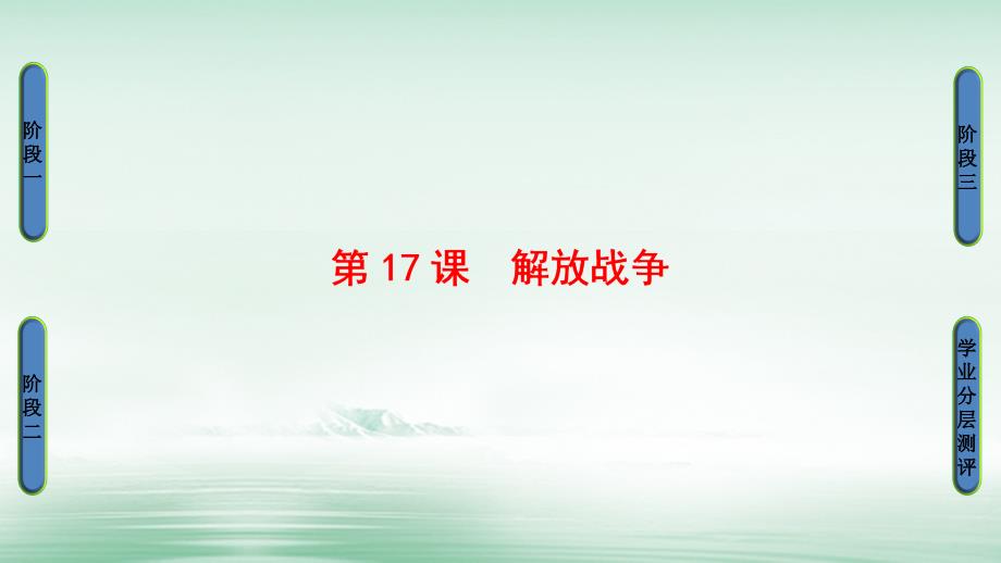 2018-2019学年高中历史第4单元近代中国反侵略求民主的潮流第17课解放战争课件新人教版必修_第1页