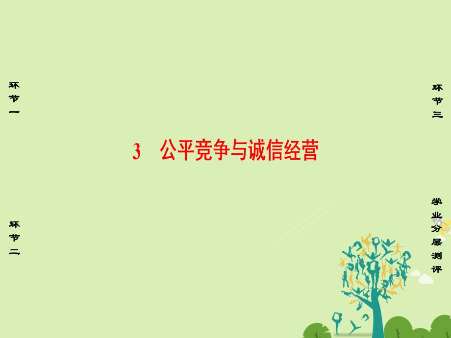 2018-2019学年高中政治专题4劳动就业与守法经营3公平竞争与诚信经营课件新人教版_第1页