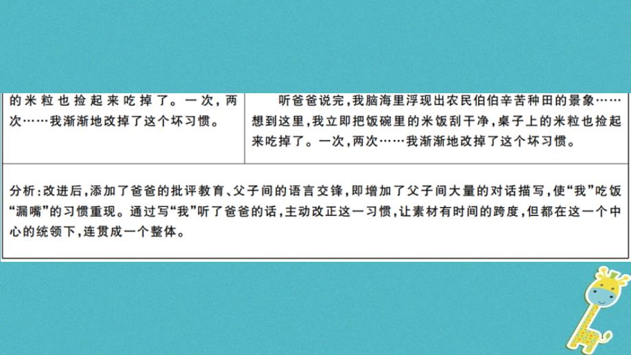 （安徽专版）2018年七年级语文上册 第五单元写作指导习题讲评课件 新人教版_第4页