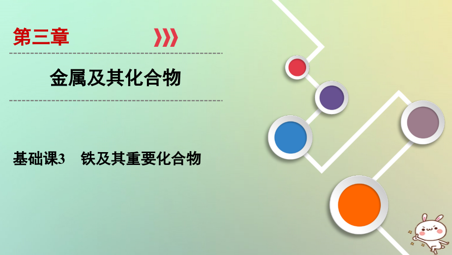 2019年高考化学大一轮复习第三章金属及其化合物基次3铁及其重要化合物课件_第1页