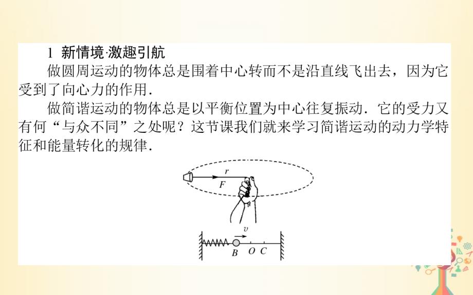 2018-2019学年高中物理第十一章机械振动11.3简谐运动的回复力和能量课件新人教版选修_第2页