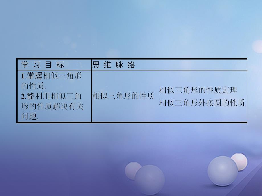 2018-2019学年高中数学第一讲相似三角形的判定及有关性质1.3.2相似三角形的性质课件新人教a版选修_第2页