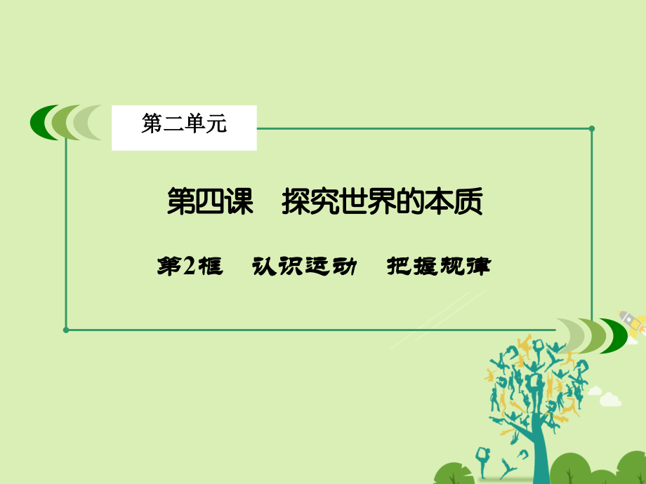 2018-2019学年高中政治 第二单元 探索世界与追求真理第4课 探究世界的本质 第2框 认识运动 把握规律课件 新人教版必修4_第3页