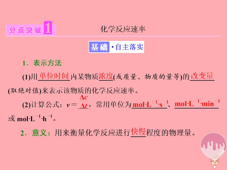 2018-2019学年高中化学第二章化学反应的方向限度与速率第三节化学反应的速率第1课时课件鲁科版选修_第3页