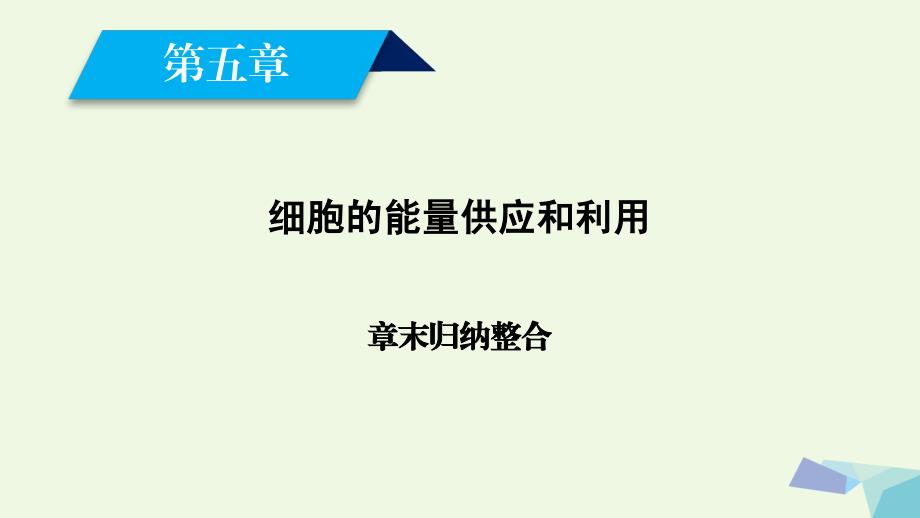 2018-2019年高中生物第五章细胞的能量供应和利用章末归纳整合课件新人教版必修_第2页