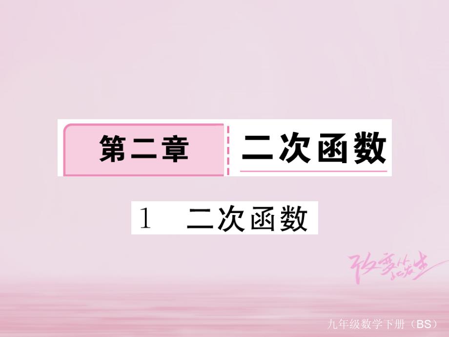 2018年九年级数学下册第二章二次函数2.1二次函数练习课件新版北师大版_第1页